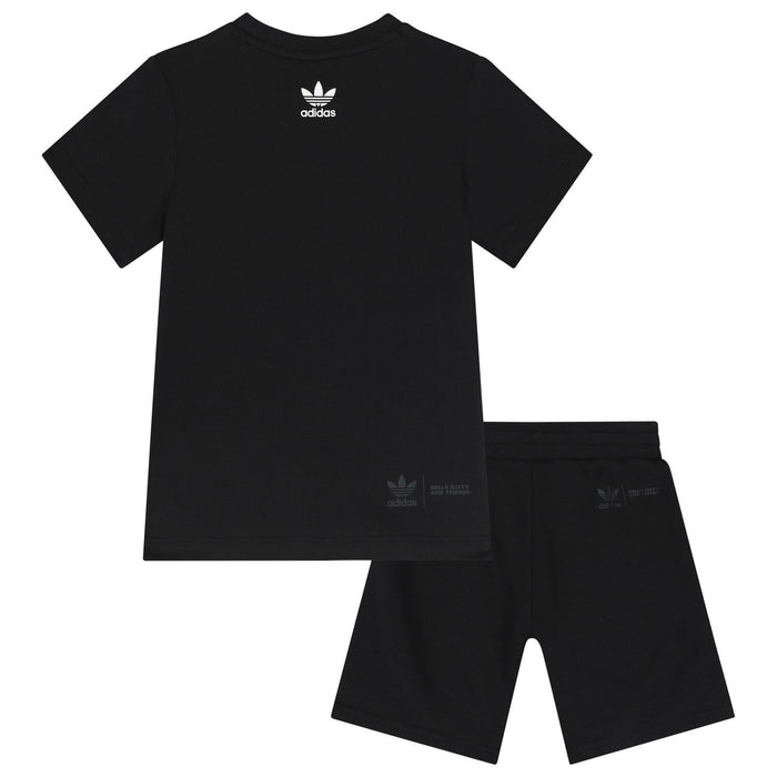 Kid's Black Hello Kitty Shorts Set IR9753