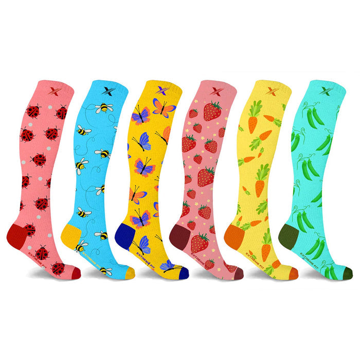 Knee-High Compression Socks - Large/X-Large (1 Pair- Assorted Designs)