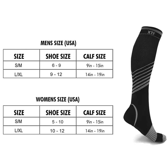 Knee-High Compression Socks - Large/X-Large (1 Pair- Assorted Designs)