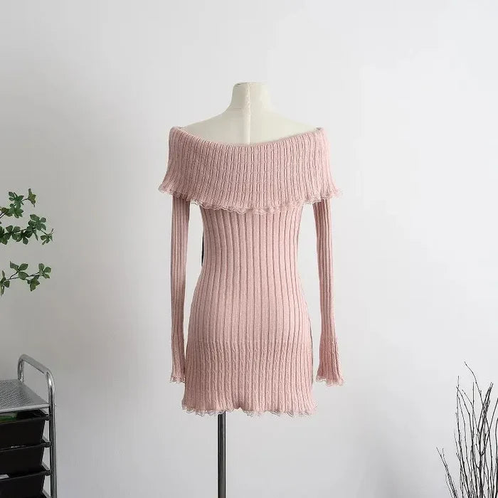 Bow Off Shoulder Dress fashionnsio