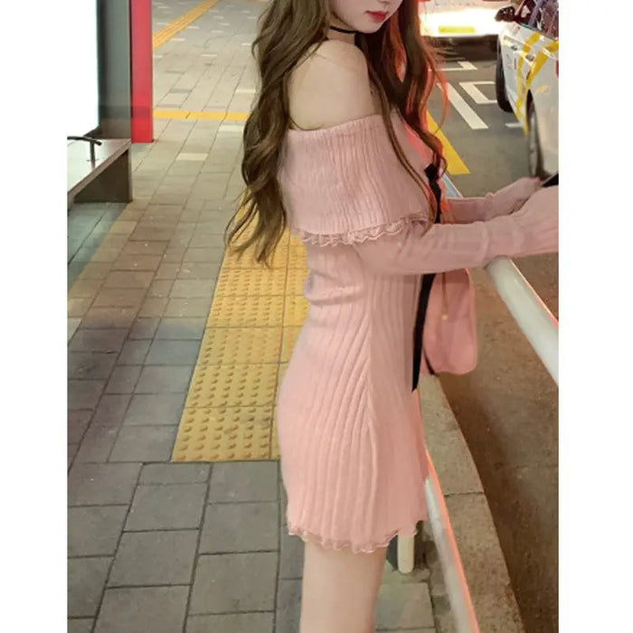 Bow Off Shoulder Dress fashionnsio