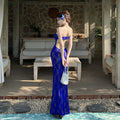 Lace Backless Long Dress - Fashionnsio