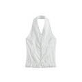 Lace Halter Neck Vest Top - Fashionnsio