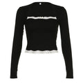 Bow Lace Long Sleeve Crop Top fashionnsio
