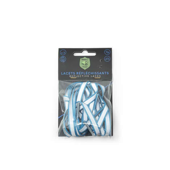 Lacets réfléchissants TOAD Bleus turquoise