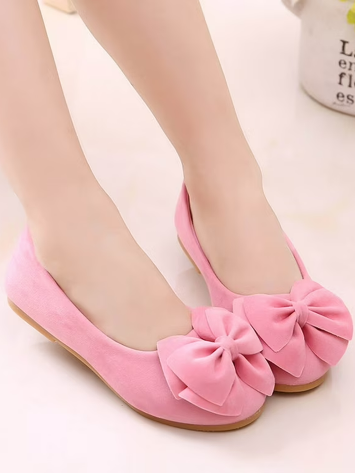 Large Bow Ballerina Flats By Liv and Mia Mia Belle Girls