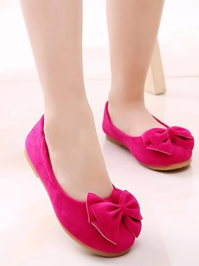Large Bow Ballerina Flats By Liv and Mia Mia Belle Girls
