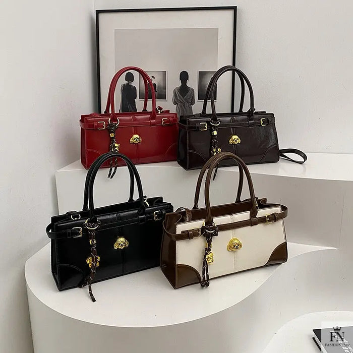 Buckle Large Fashionable Shoulder/Crossbody Bags - Tote Bags - Fashionnsio