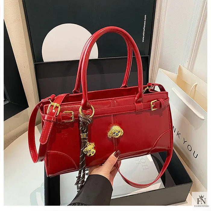 Buckle Large Fashionable Shoulder/Crossbody Bags - Tote Bags - Fashionnsio