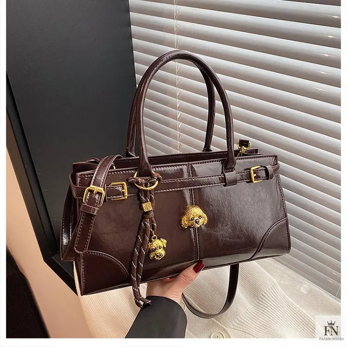 Buckle Large Fashionable Shoulder/Crossbody Bags - Tote Bags - Fashionnsio