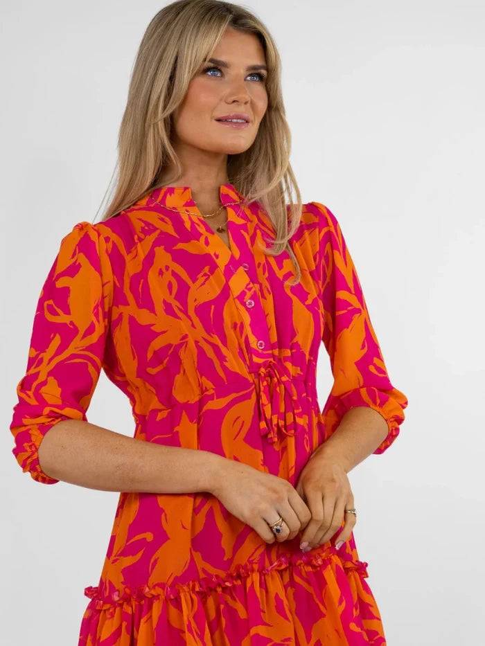 Latina Mini Dress (Pink/Orange)