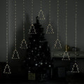 LED Curtain Lights 9 String Static Warm White Reindeer Tree 1.2m Tree