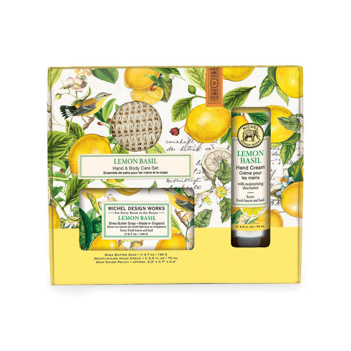 Lemon Basil Hand & Body Care Set