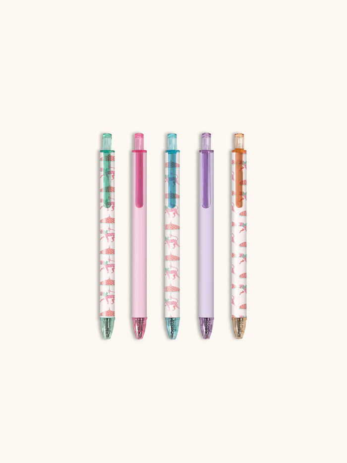 Leopard on Parade Soft-Touch Gel Pen Set