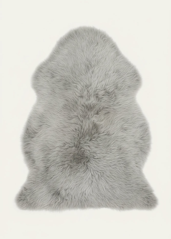 Light Grey Sheepskin Rug