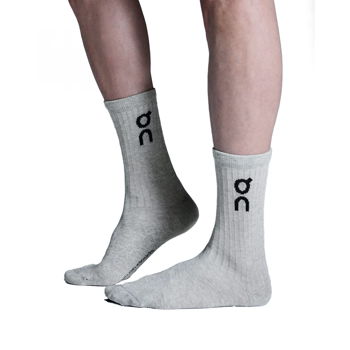 Logo Sock High 3P 'Heather Gray'
