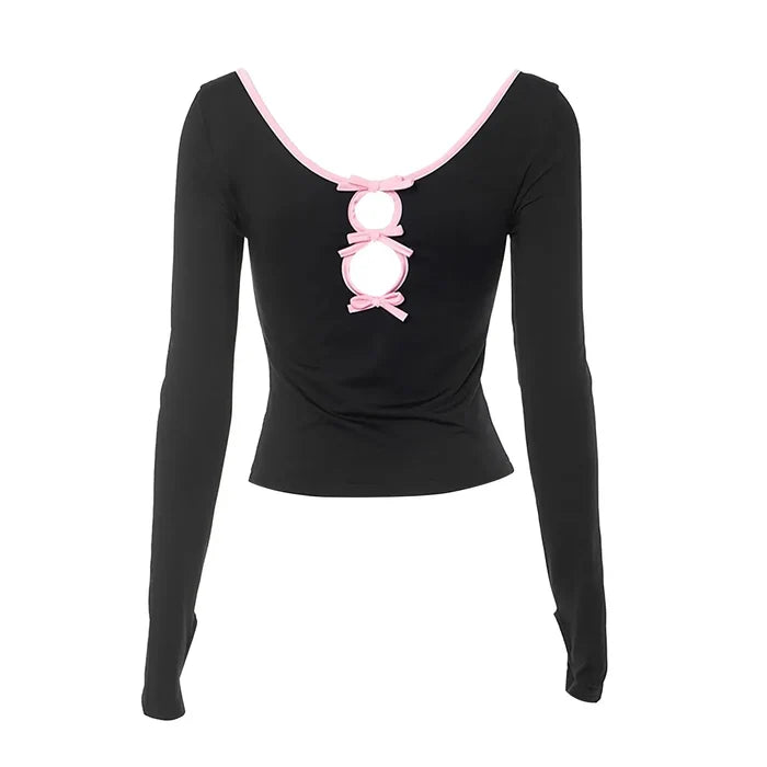 Fairy Bow Long Sleeve Top fashionnsio