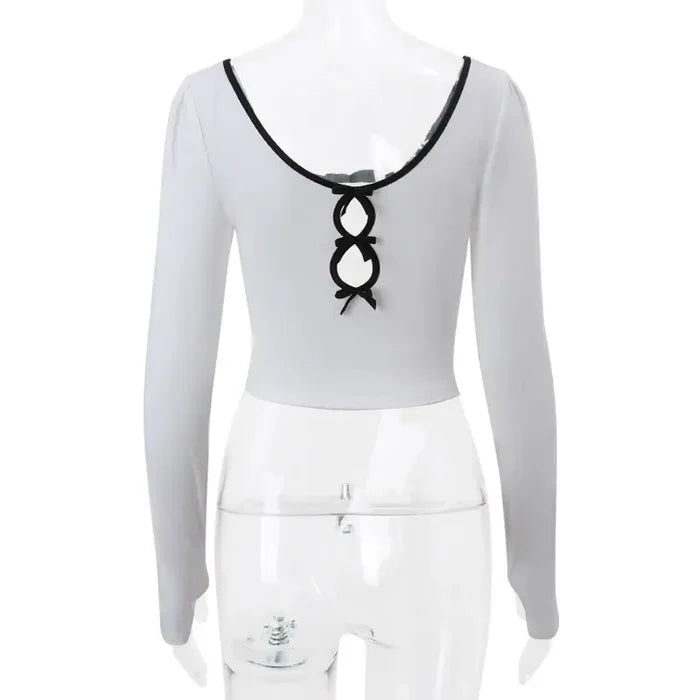 Fairy Bow Long Sleeve Top fashionnsio