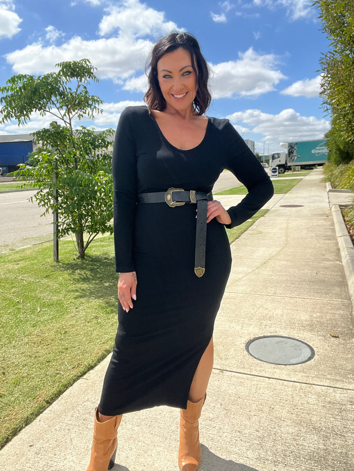 Long Sleeve Jersey Dress