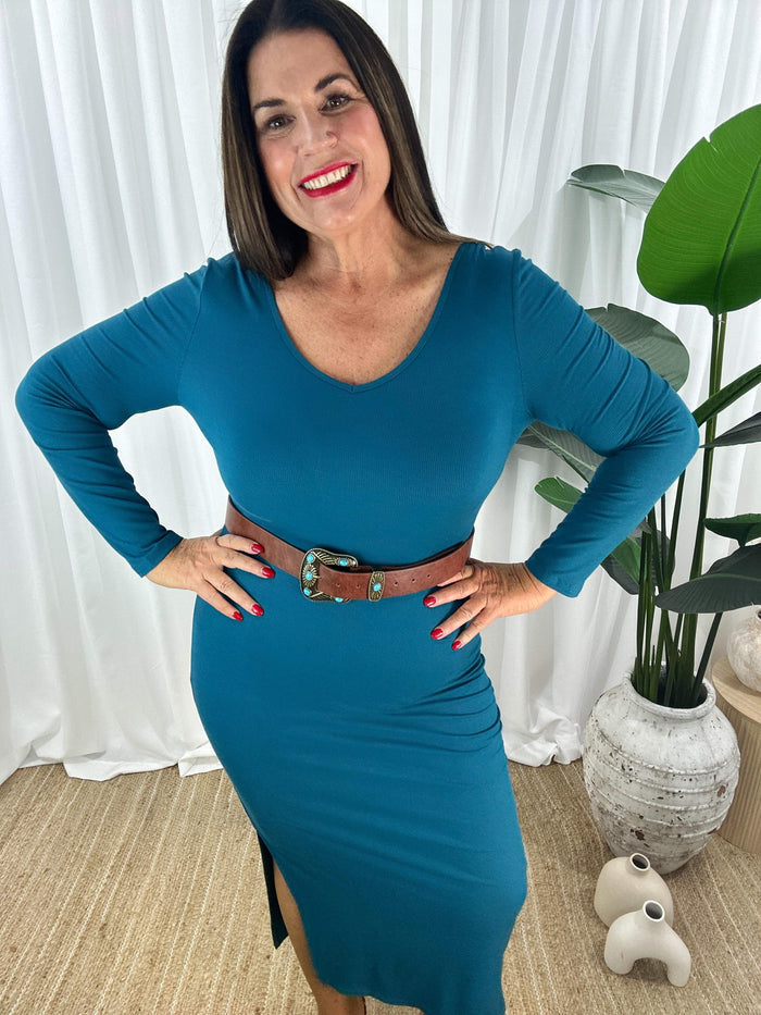 Long Sleeve Jersey Dress
