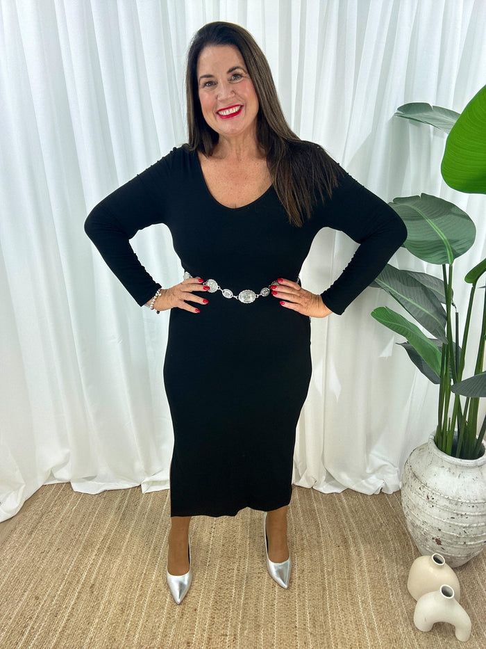 Long Sleeve Jersey Dress