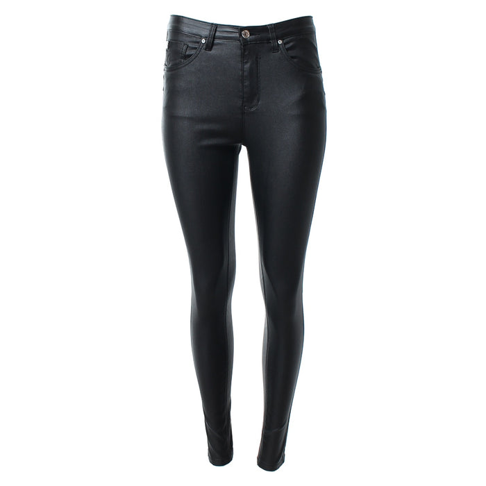 Lorraine Leather Jean | Regular Leg (Black)