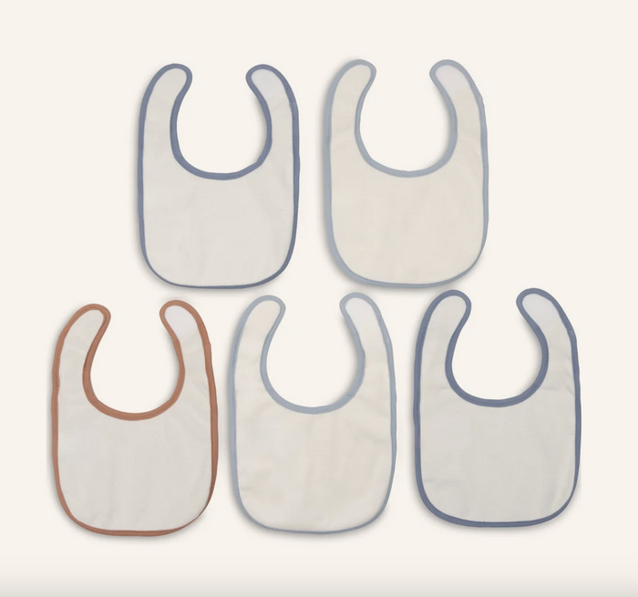 Lot de 5 bavoirs | Miffy cloudy blue