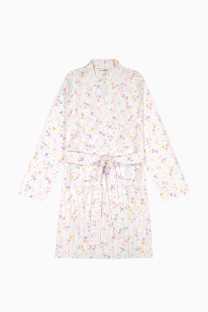 LoveShackFancy x Roller Rabbit Heart Stripe Blake Robe
