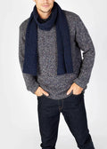 Luxe Ribbed Scarf Rich Navy