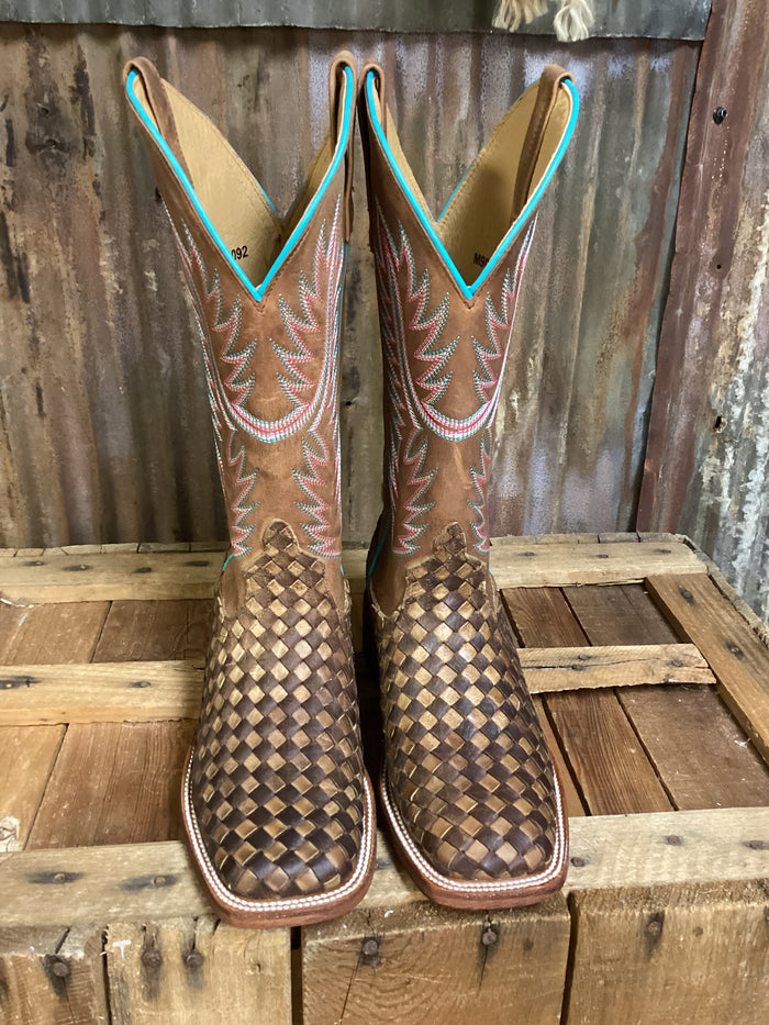 Macie Bean Solo Shot Basket Weave Western Boot