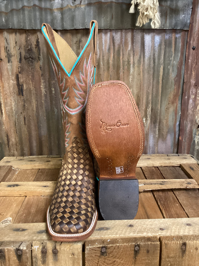 Macie Bean Solo Shot Basket Weave Western Boot