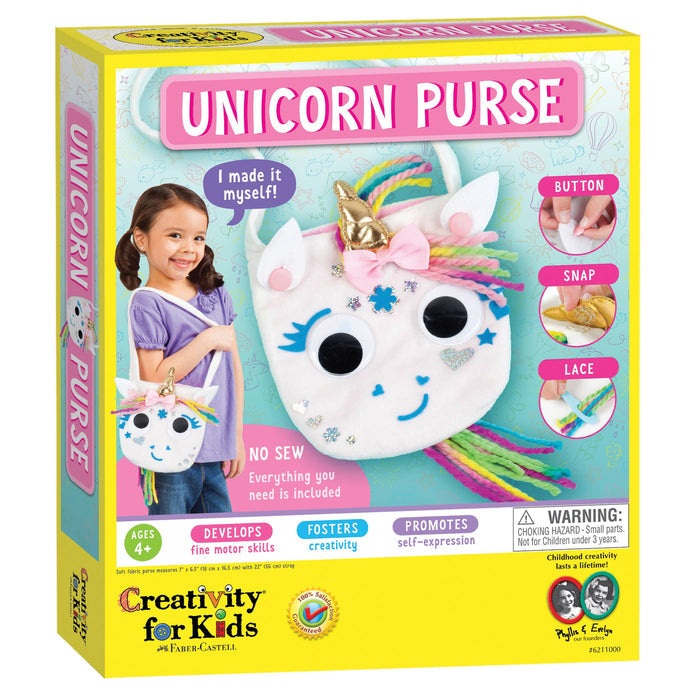 Make A No-Sew Unicorn Purse DIY Craft Kit