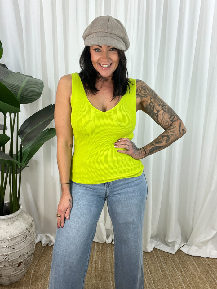 Marissa Rib Knit Singlet