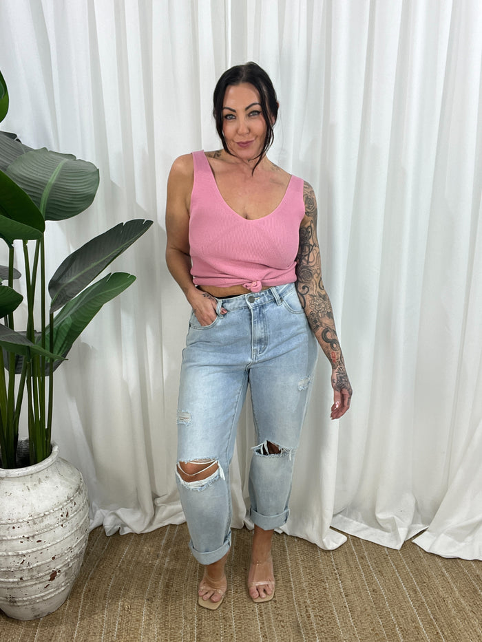 Marissa Rib Knit Singlet
