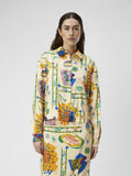 Martha Printed Shirt (Sandshell/ Multicolour)