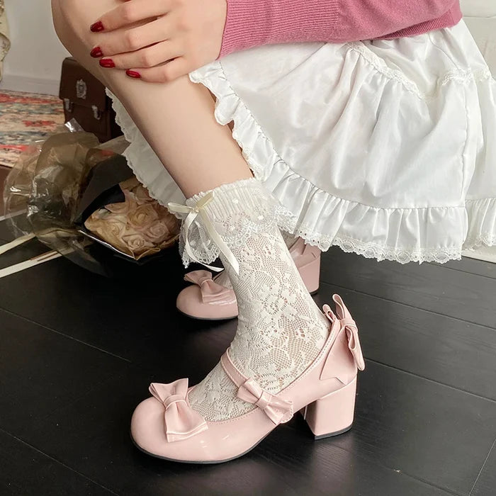 Mary Jane Ballet Heels - Fashionnsio