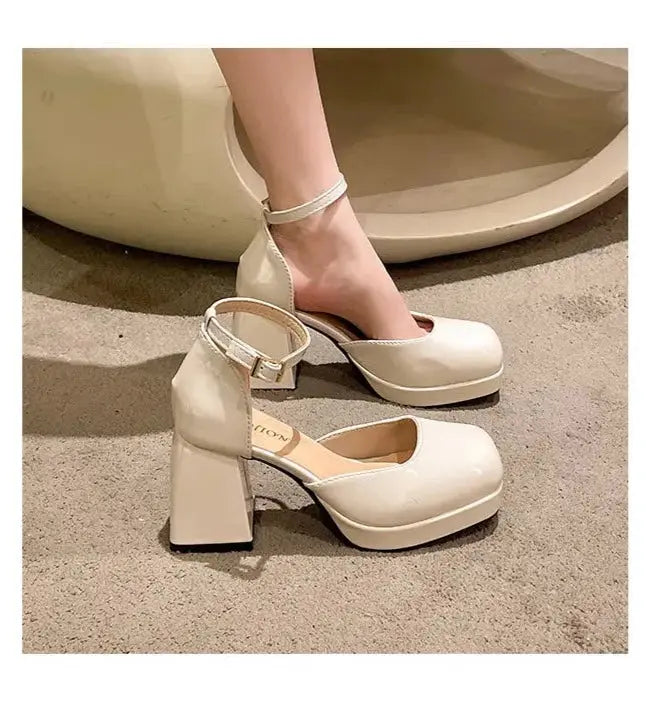 Mary Jane Thick Platform Heels fashionnsio