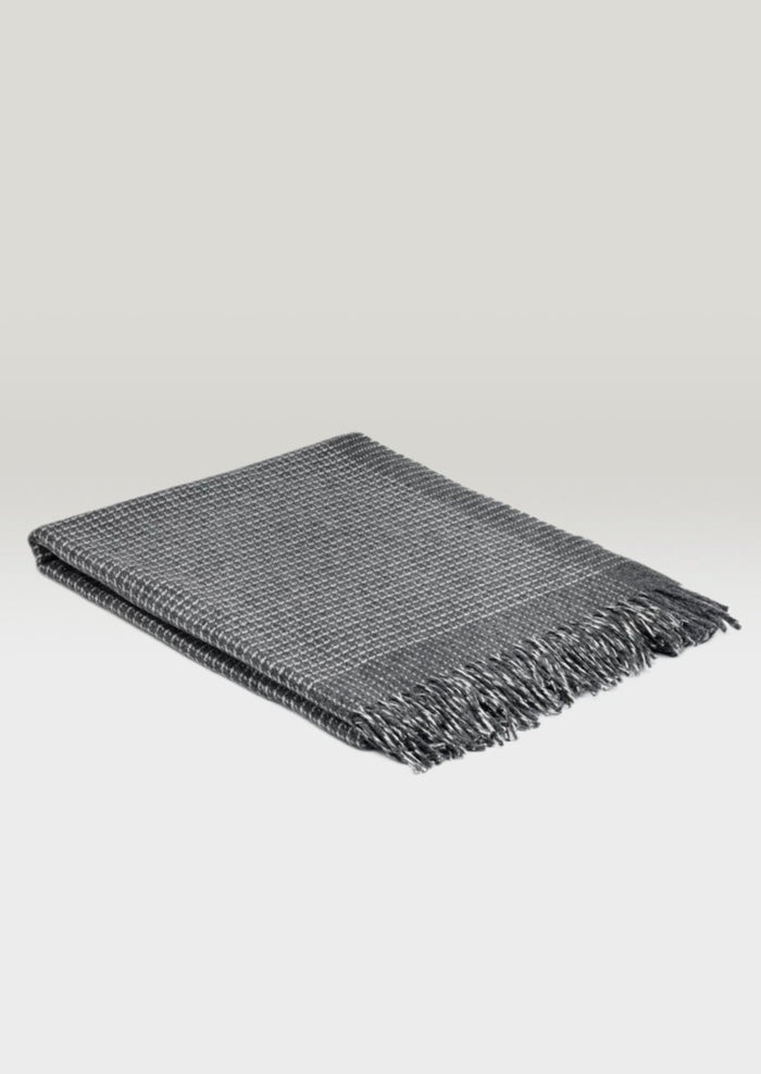 Mcnutt Cashmere & Merino Throw Alpine Limestone