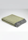 McNutt of Donegal Cosy Lemon Pure Wool Throw | Irish Donegal Blanket