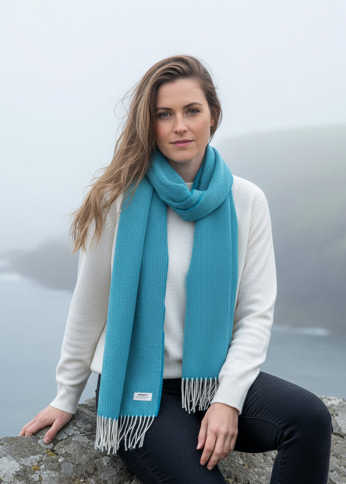 McNutt Donegal Peacock Tweed Scarf