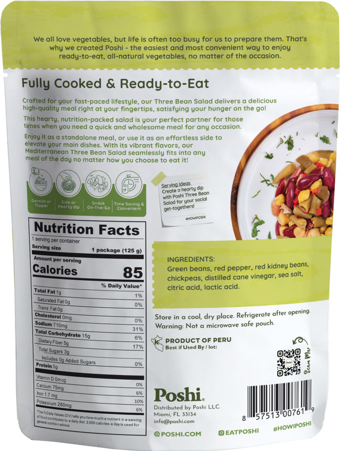 Mediterranean Three Bean Salad 4.4oz