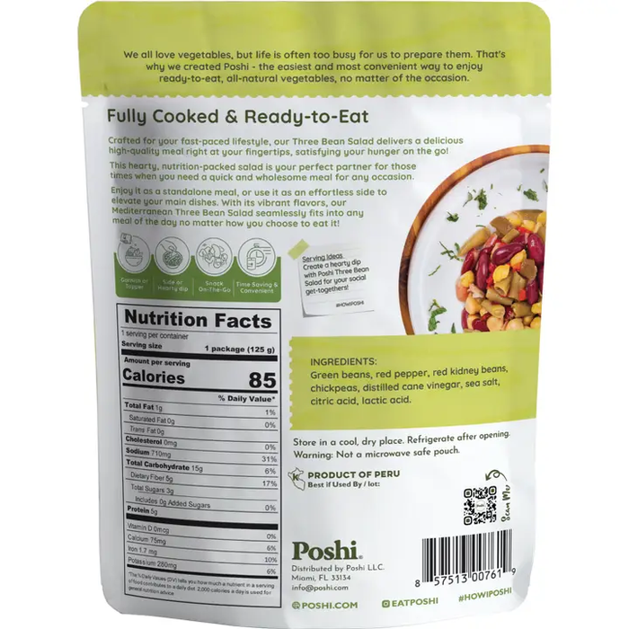 Mediterranean Three Bean Salad 4.4oz