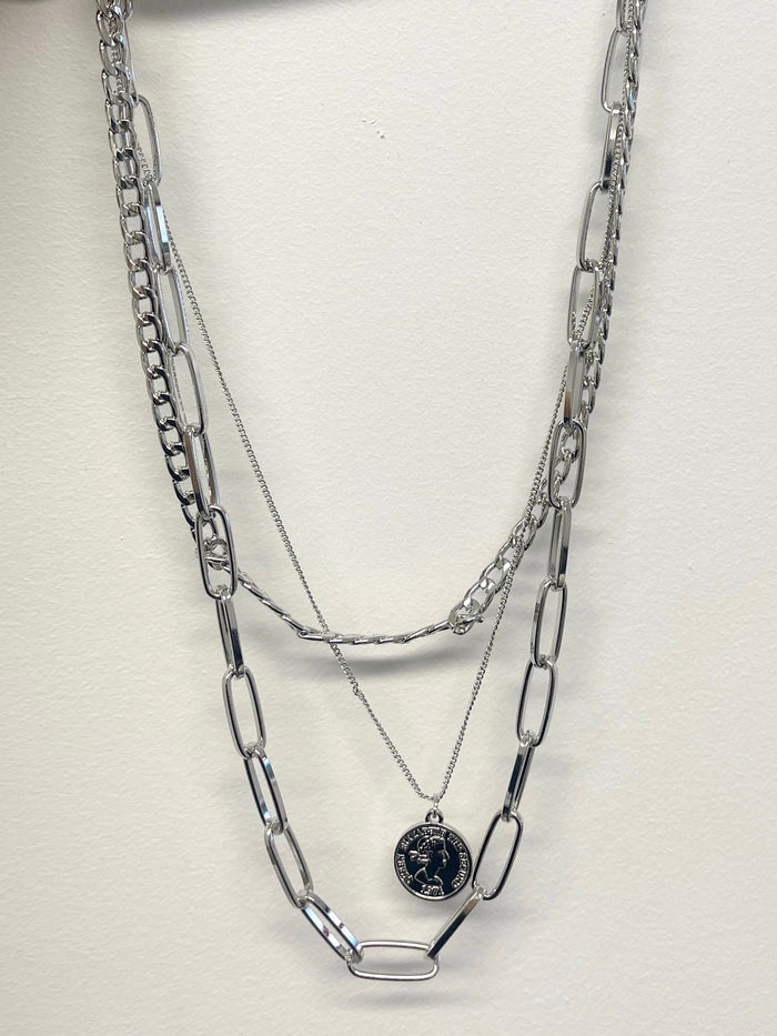 Mehia Combi Necklace (Silver)