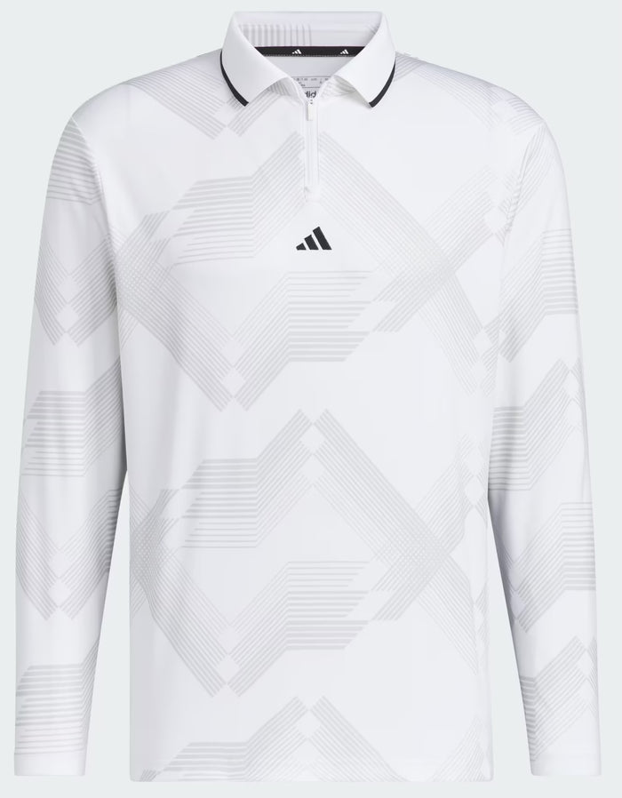 Men's Golf Long Sleeve Print Polo Shirt IM7261