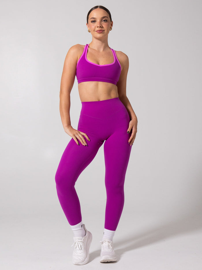 Micro Legacy Legging - Grape Juice