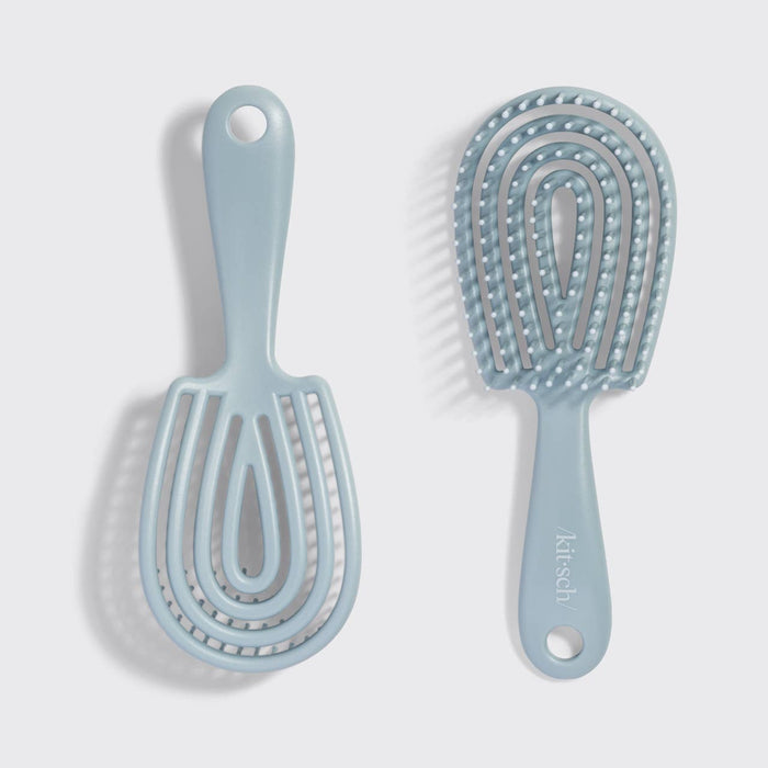 Mini Haze Blue Flex Detangling Brush