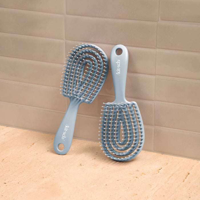 Mini Haze Blue Flex Detangling Brush