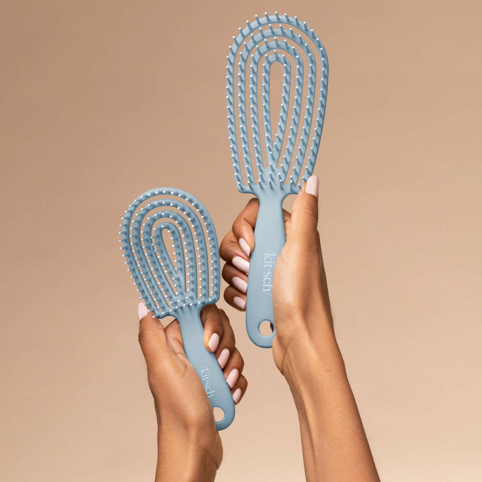 Mini Haze Blue Flex Detangling Brush