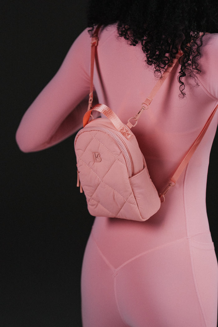 Mini Puffer Backpack - Plastic Pink