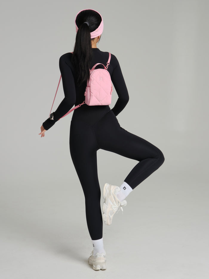 Mini Puffer Backpack - Plastic Pink